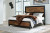 Benchcraft Kraeburn Brown Black California King Panel Storage Bed