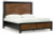 Benchcraft Kraeburn Brown Black California King Panel Storage Bed