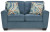 Ashley Cashton Blue Loveseat