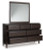 Ashley Vanmore Dark Brown Dresser and Mirror
