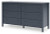 Ashley Simmenfort Navy Blue Twin Panel Headboard with Dresser and Chest