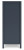 Ashley Simmenfort Navy Blue Twin Panel Headboard with Dresser and Chest