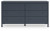 Ashley Simmenfort Navy Blue Full Platform Bed with Dresser, Chest and 2 Nightstands