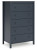 Ashley Simmenfort Navy Blue Full Platform Bed with Dresser, Chest and 2 Nightstands