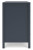 Ashley Simmenfort Navy Blue Full Platform Bed with Dresser