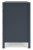 Ashley Simmenfort Navy Blue Full Platform Bed with Dresser