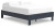 Ashley Simmenfort Navy Blue Full Platform Bed with 2 Nightstands