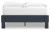 Ashley Simmenfort Navy Blue Full Platform Bed with 2 Nightstands