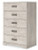 Ashley Shawburn Gray Queen Platform Bed with Dresser, Chest and 2 Nightstands