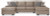 Ashley Cannonbrook Nutmeg 3-Piece Sectional with Chaise