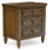 Benchcraft Sturlayne Brown California King Upholstered Panel Bed with Dresser and 2 Nightstands