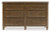 Benchcraft Sturlayne Brown California King Upholstered Panel Bed with Dresser
