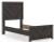 Ashley Prendonea Charcoal Twin Panel Bed