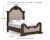 Ashley Maylee Dark Brown Queen Upholstered Bed with Dresser and 2 Nightstands Ashley Maylee Dark Brown Queen Upholstered Bed with Dresser and 2 Nightstands