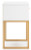 Ashley Socalle Light Natural Twin Panel Headboard with Dresser, Chest and Nightstand