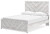 Ashley Cayboni Whitewash Queen Panel Bed with Mirrored Dresser, Chest and Nightstand