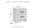 Ashley Cayboni Whitewash Queen Panel Bed with Mirrored Dresser, Chest and Nightstand