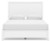 Ashley Binterglen White Queen Panel Bed with Mirrored Dresser and Chest