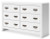 Ashley Binterglen White King Panel Bed with Dresser and 2 Nightstands