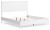 Ashley Binterglen White King Panel Bed with Dresser and 2 Nightstands