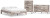 Ashley Neilsville Whitewash Queen Platform Bed with Dresser and Chest EB2320/113/231/245
