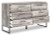 Ashley Neilsville Whitewash Queen Platform Bed with Dresser and Chest EB2320/113/231/245