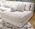 Ashley Snodoodle Arctic Oversized Armless Chaise