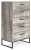 Ashley Neilsville Whitewash Queen Panel Headboard with Dresser and Chest