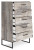 Ashley Neilsville Whitewash Queen Panel Headboard with Dresser and Chest