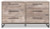 Ashley Neilsville Whitewash Queen Panel Headboard with Dresser and 2 Nightstands
