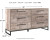 Ashley Neilsville Whitewash Full Platform Bed with Dresser and Chest