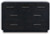 Ashley Rowanbeck Gray Black King Upholstered Panel Bed with Dresser