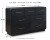 Ashley Rowanbeck Gray Black California King Upholstered Panel Bed with Dresser