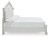Benchcraft Montelaine Antique White King Upholstered Panel Bed