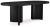 Ashley Rowanbeck Black Dining Table and 4 Chairs with Storage