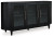 Ashley Rowanbeck Black Dining Table and 4 Chairs with Storage