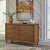 Ashley Lyncott Brown Queen Upholstered Bed with Dresser