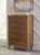 Ashley Lyncott Brown King Upholstered Bed with Mirrored Dresser and Chest