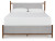 Ashley Lyncott Brown California King Upholstered Bed with Mirrored Dresser and Chest