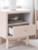Ashley Wistenpine Blush Twin Upholstered Panel Headboard with Nightstand