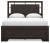 Ashley Covetown Dark Brown Queen Panel Bed with 2 Nightstands