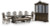 Ashley Maylee Dark Brown Dining Table and 6 Chairs and Bench with Storage Ashley Maylee Dark Brown Dining Table and 6 Chairs and Bench with Storage