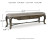 Ashley Maylee Dark Brown Dining Table and 6 Chairs and Bench with Storage Ashley Maylee Dark Brown Dining Table and 6 Chairs and Bench with Storage