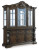 Ashley Maylee Dark Brown Dining Table and 6 Chairs and Bench with Storage Ashley Maylee Dark Brown Dining Table and 6 Chairs and Bench with Storage