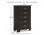 Ashley Covetown Dark Brown California King Panel Bed with Mirrored Dresser, Chest and Nightstand