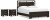 Ashley Covetown Dark Brown California King Panel Bed with 2 Nightstands