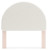 Ashley Wistenpine Blush Full Upholstered Panel Headboard with Mirrored Dresser