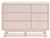 Ashley Wistenpine Blush Full Upholstered Panel Headboard with Dresser and 2 Nightstands