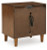 Ashley Lyncott Brown California King Upholstered Bed with Mirrored Dresser and 2 Nightstands