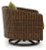 Ashley Horizon Hall Brown Green Outdoor Sofa with 2 Lounge Chairs